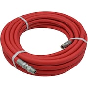 INDUSTRIAL CHOICE 1/2 x 50 ft EPDM Air-Water-Light Chemical 300PSI Steel Crimp 3/8MPT to 1/2MPT Red RR1/2x50-300SC-6MP-8MP